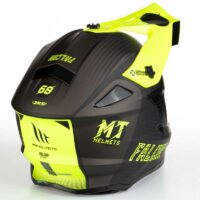 MT Helmets Falcon System D3 Matt Fluro Yellow - Image 2