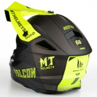 MT Helmets Falcon System D3 Matt Fluro Yellow - Image 6