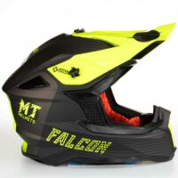 MT Helmets Falcon System D3 Matt Fluro Yellow - Image 5