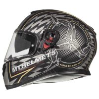 MT Helmets Thunder 3 SV Isle Of Man Matt Black And Gold - Image 3