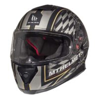 MT Helmets Thunder 3 SV Isle Of Man Matt Black And Gold