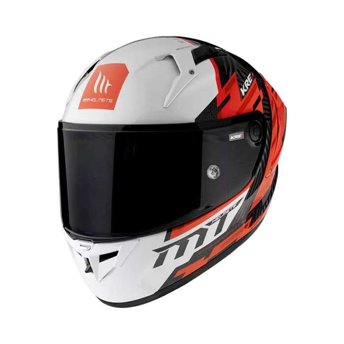 MT Helmets KRE+ CARBON BRUSH A5 GLOSS RED