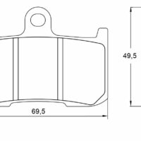 Accossato Top Line Brake Pads AGPA38EV2 - Image 2